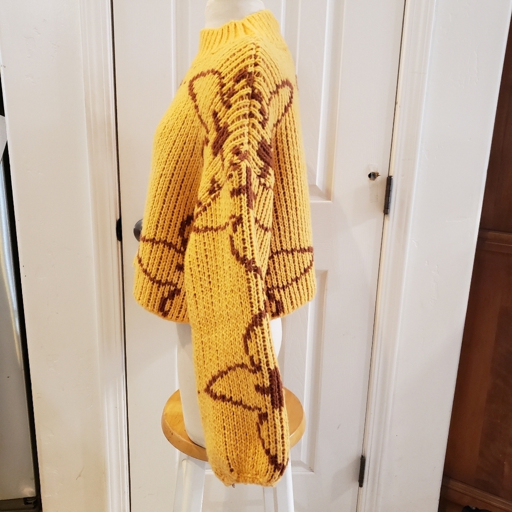 VRG GRL Golden Mustard Women's Turtleneck Sweater - Picture 3 of 7